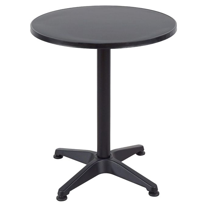 Τραπέζι Κήπου ArteLibre BONAIRE Μαύρο Αλουμίνιο Φ60x70cm