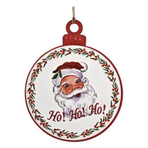 Χριστουγεννιάτικο Κρεμαστό Διακοσμητικό Άγιος Βασίλης 30.5cm