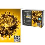 180 LED Εσωτ. & Εξωτ. Χώρου Με 8 Προγράμματα Και Μετασχηματιστή Χρυσό Φως Πράσινο Καλώδιο Μη Επεκτεινόμενο IP44 31V 9.2m