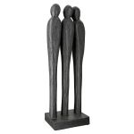 Γλυπτό '3 People' Ομάδα Ξύλο Μάνγκο Μαύρο 6.5x14x36cm