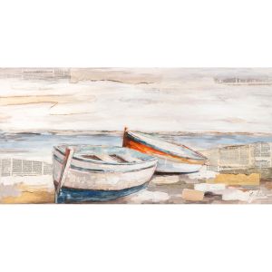 Πίνακας ArteLibre "Βάρκες" Καμβάς 120x60cm