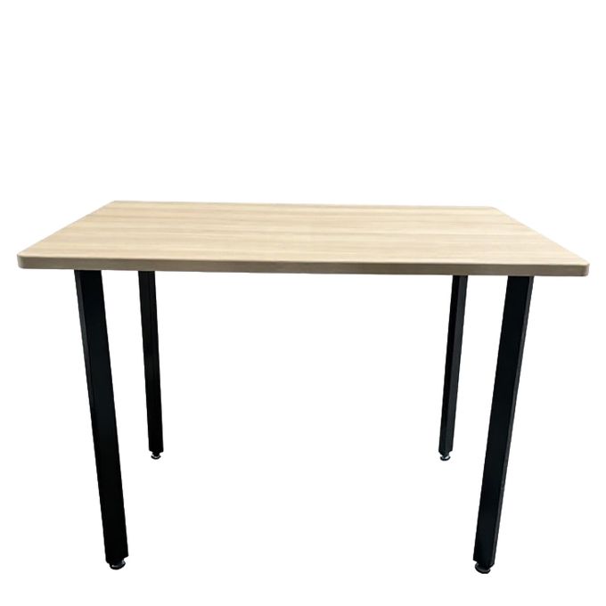 Τραπέζι Τραπεζαρίας ArteLibre NORDEX Φυσικό/Μαύρο MDF/Μέταλλο 110x70x75cm