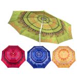 Ομπρέλα Παραλίας Mandala Πολύχρωμο Φ1.9m Σε 4 Σχέδια