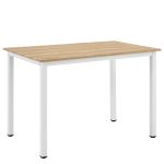 Τραπέζι Τραπεζαρίας ArteLibre VERDELL Sonoma/Λευκό Μέταλλο/Μοριοσανίδα 110x70x76cm