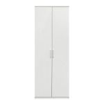 Ντουλάπα Δίφυλλη ArteLibre REIDUN Λευκό Μοριοσανίδα 60x50x195cm