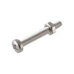 Μηχ/βιδα Κυλινδρ SL & Περικόχλιο M 4x20 Inox A2 DIN84 8Τμχ