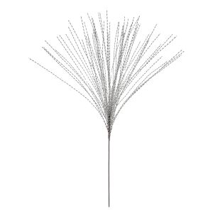 Χριστουγεννιάτικο Κλαδί Ασημί 80cm