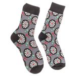 Κάλτσες Βελάκια Γκρι/Μαύρο 70% Βαμβάκι/25% Polyester/5% Ελαστάνη Μέγεθος 42-46