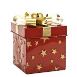 Χριστουγεννιάτικο Κουτί Δώρου Κόκκινο 20cm