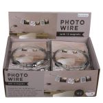 Μεταλλικό Σχοινί Για Κρέμασμα Φωτογραφιών Με 12 Μαγνήτες 190cm