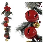 Χριστουγεννιάτικο Κρεμαστό Διακοσμητικό Με 5 Καμπάνες 102cm