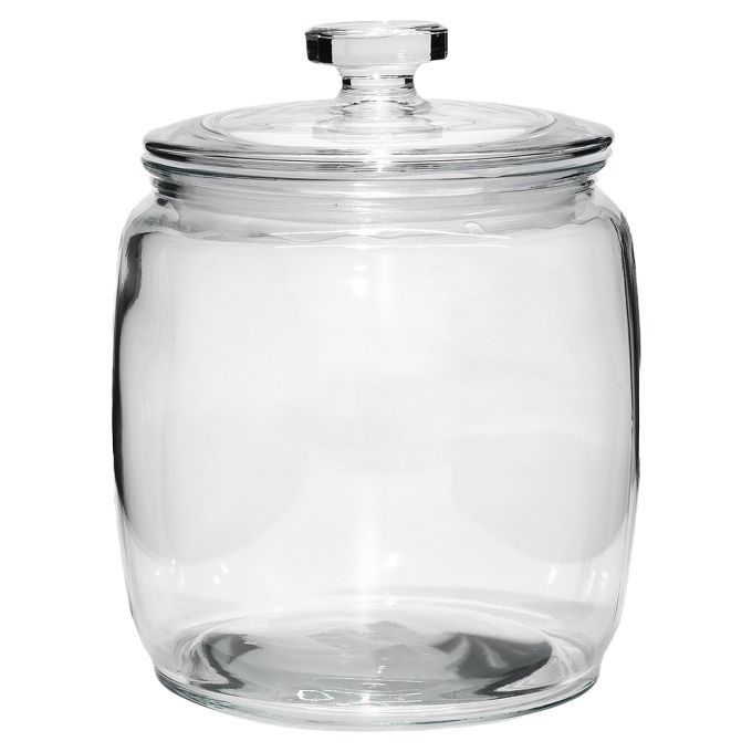 Βάζο Με Καπάκι Διάφανο Ερμητικό 390cl Φ18x25cm