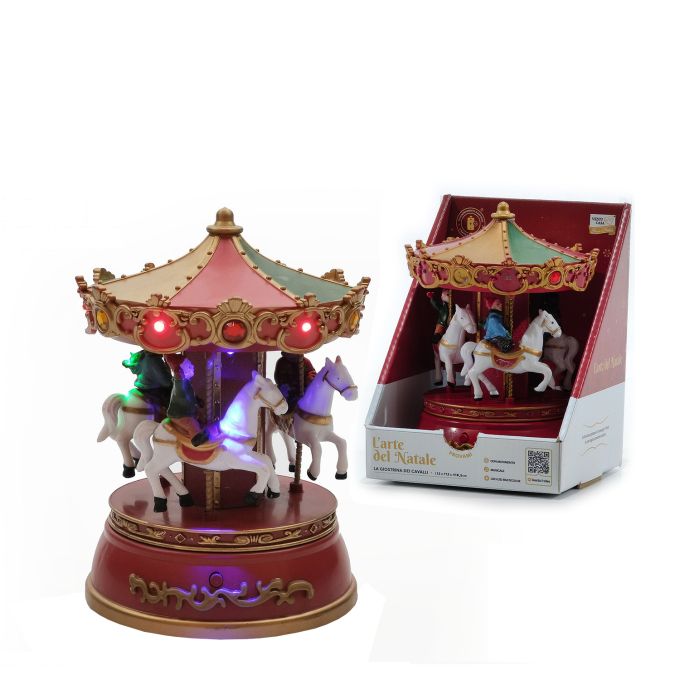 Χριστουγεννιάτικη Καρουζέλ Με Φως, Κίνηση Και Μουσική 14x13.5cm