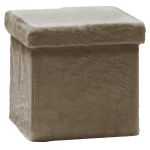 Πουφ Αναδιπλούμενο Τόρτορα Velure 38x38cm
