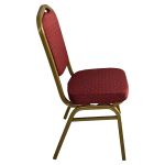 Καρέκλα Catering ArteLibre AUREVIA Κόκκινο/Χρυσό Ύφασμα/Μέταλλο 57x40x93cm