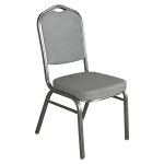 Καρέκλα Catering ArteLibre AUREVIA Γκρι/Ασημί Ύφασμα/Μέταλλο 57x40x93cm