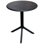 Τραπέζι Κήπου ArteLibre ISENYA Μαύρο PP Φ60x75cm