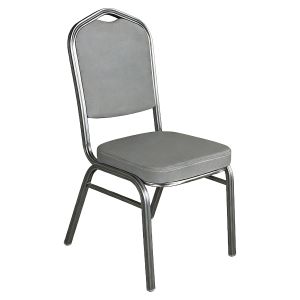 Καρέκλα Catering ArteLibre AUREVIA Γκρι/Ασημί Ύφασμα/Μέταλλο 57x40x93cm