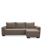Καναπές Κρεβάτι Γωνιακός ArteLibre HARPER Αναστρέψιμος Taupe 271x160x94cm
