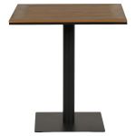 Τραπέζι Κήπου ArteLibre NAMIBIA Ανθρακί/Καρυδί Αλουμίνιο/Polywood 60x60x72cm