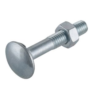 Κασονόβιδα M 8x120 Γαλβανιζέ DIN603 & Περικόχλιο 15Τμχ