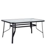 Τραπέζι Μεταλλικό ArteLibre SUN Μαύρο 120x70x70cm