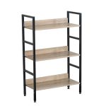 Ραφιέρα ArteLibre MARWOOD Δρυς/Μαύρο Μοριοσανίδα/Μέταλλο 60x27.6x93cm