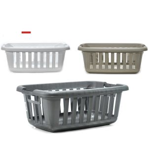Καλάθι Ρούχων Πλαστικό 54x37x25cm Σε 3 Χρώματα