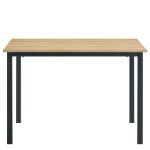 Τραπέζι Τραπεζαρίας ArteLibre VERDELL Sonoma/Μαύρο Μέταλλο/Μοριοσανίδα 110x70x76cm