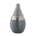 Βάζο ArteLibre Ασημί/Γκρι Κεραμικό 12.5x12.5x23cm