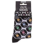 Κάλτσες Δίσκοι Βινυλίου Μαύρο 70% Βαμβάκι/25% Polyester/5% Ελαστάνη Μέγεθος 42-46