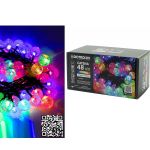 48 LED Εσωτ. & Εξωτ. Χώρου Με 8 Προγράμματα Και Μετασχηματιστή Πολύχρωμο Φως Πράσινο Καλώδιο Μη Επεκτεινόμενο Μπαταρίας