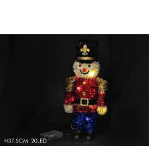 Χριστουγεννιάτικο Διακοσμητικό Στρατιωτάκι Με 20 LED 37.5cm