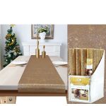 Χριστουγεννιάτικος Runner Τραπεζιού Χρυσό 40x180cm