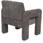 Πολυθρόνα ArteLibre VELORA Γκρι Ανοιχτό Ύφασμα/Ξύλο 75x68x69cm