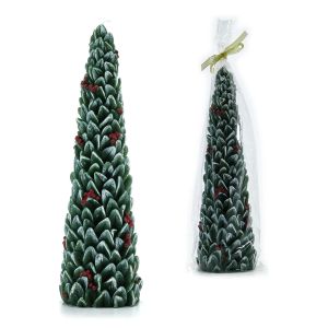 Χριστουγεννιάτικο Κερί Δέντρο 31cm