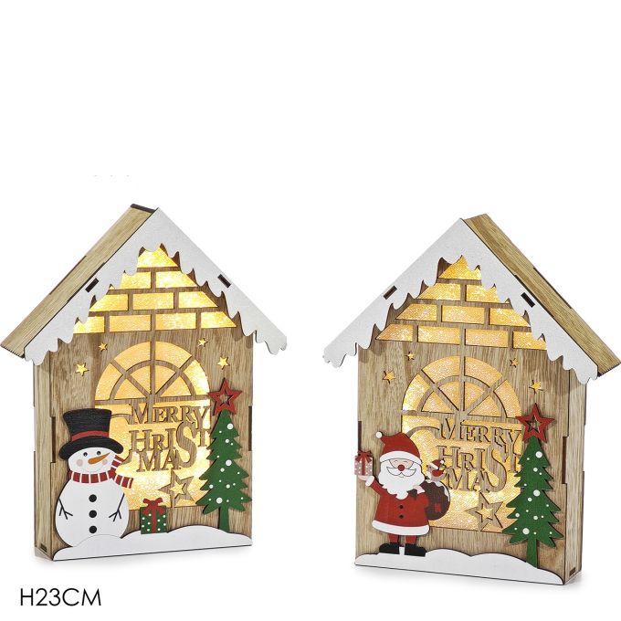 Χριστουγεννιάτικη Διακόσμηση Φωτιζόμενη 23cm Σε 2 Σχέδια