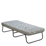 Κρεβάτι Σπαστό ArteLibre FLEXREST Με Στρώμα Πάχους 12cm Μαύρο Μέταλλο 180x80x33cm