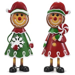 Χριστουγεννιάτικη Διακόσμηση Κήπου Gingerbread 40cm Σε 2 Σχέδια
