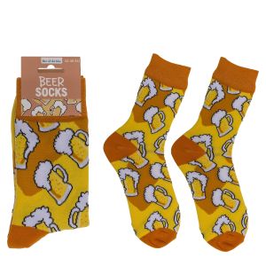 Κάλτσες Μπύρα Πορτοκαλί/Κίτρινο 70% Βαμβάκι/25% Polyester/5% Ελαστάνη Μέγεθος 42-46