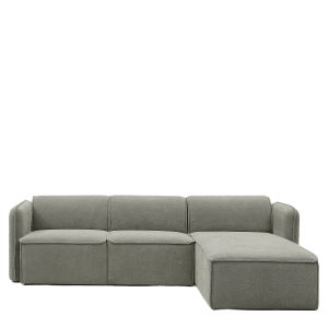 Καναπές Γωνιακός Αναστρέψιμος ArteLibre MAFFEI Γκρι Ύφασμα 268x163x76cm