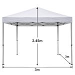 Κιόσκι ArteLibre OAHU Μπεζ Polyester/Μέταλλο 3x3x2.45m