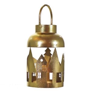 Χριστουγεννιάτικο Φανάρι T-Light 33cm Χρυσό