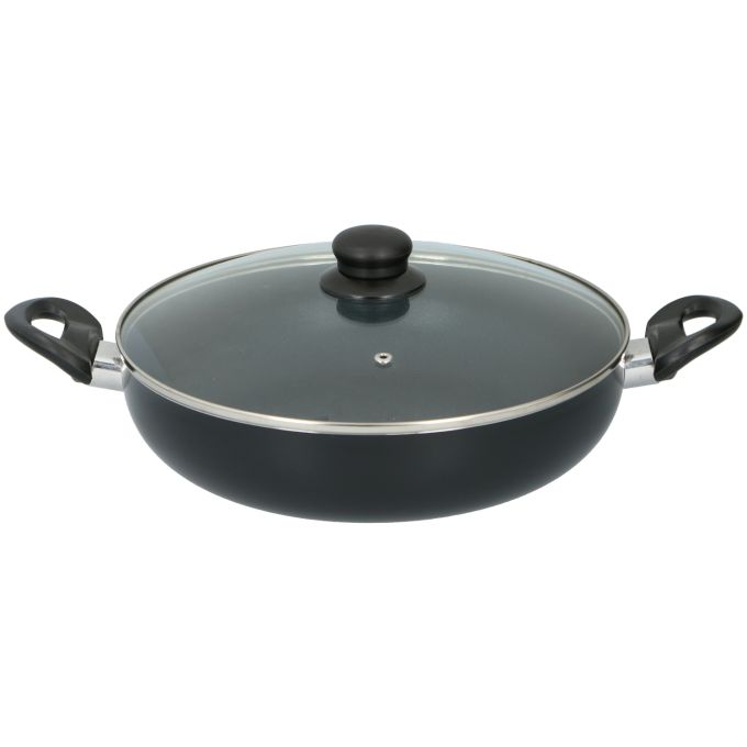 Τηγάνι με Γυάλινο Καπάκι D28cm ALPINA
