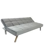 Καναπές Κρεβάτι ArteLibre ELVORE Γκρι Ύφασμα/Ξύλο 190x83x74cm