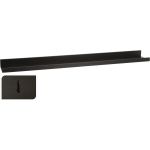 Ράφι Επιτοίχιο ArteLibre Μαύρο MDF 77x10x4cm