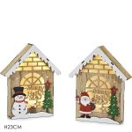 Χριστουγεννιάτικη Διακόσμηση Φωτιζόμενη 23cm Σε 2 Σχέδια