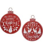 Χριστουγεννιάτικη Διακόσμηση Στρογγυλή Φ57x72cm Σε 2 Σχέδια
