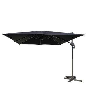 Ομπρέλα Κήπου ArteLibre VALENA Μαύρο/Γκρι Αλουμίνιο/Polyester Φ3x3m