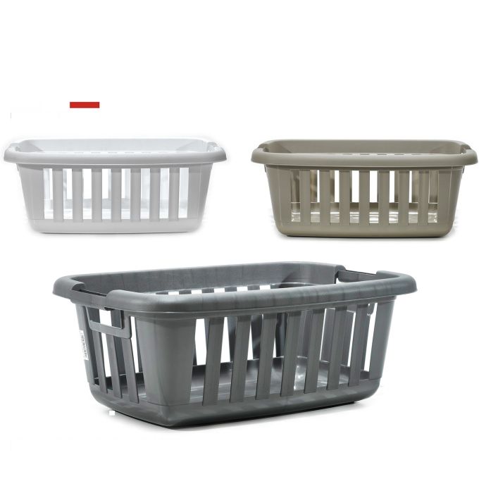 Καλάθι Ρούχων Πλαστικό 54x37x25cm Σε 3 Χρώματα
